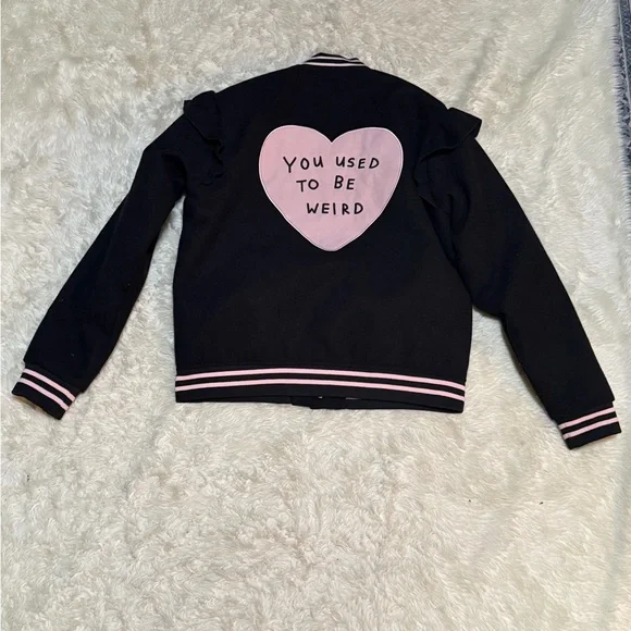 Lazy Oaf You Used To Be Weird Bomber Jacket - Size Small - Picture 5 of 7
